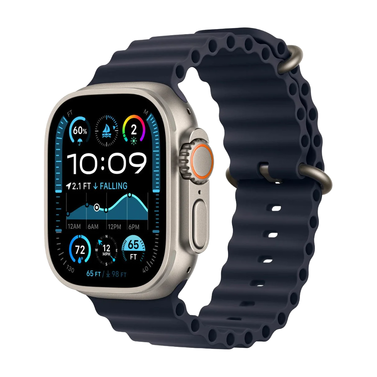 Apple Watch Ultra 2 49mm (Titanium Blue Ocean Band) - A grade