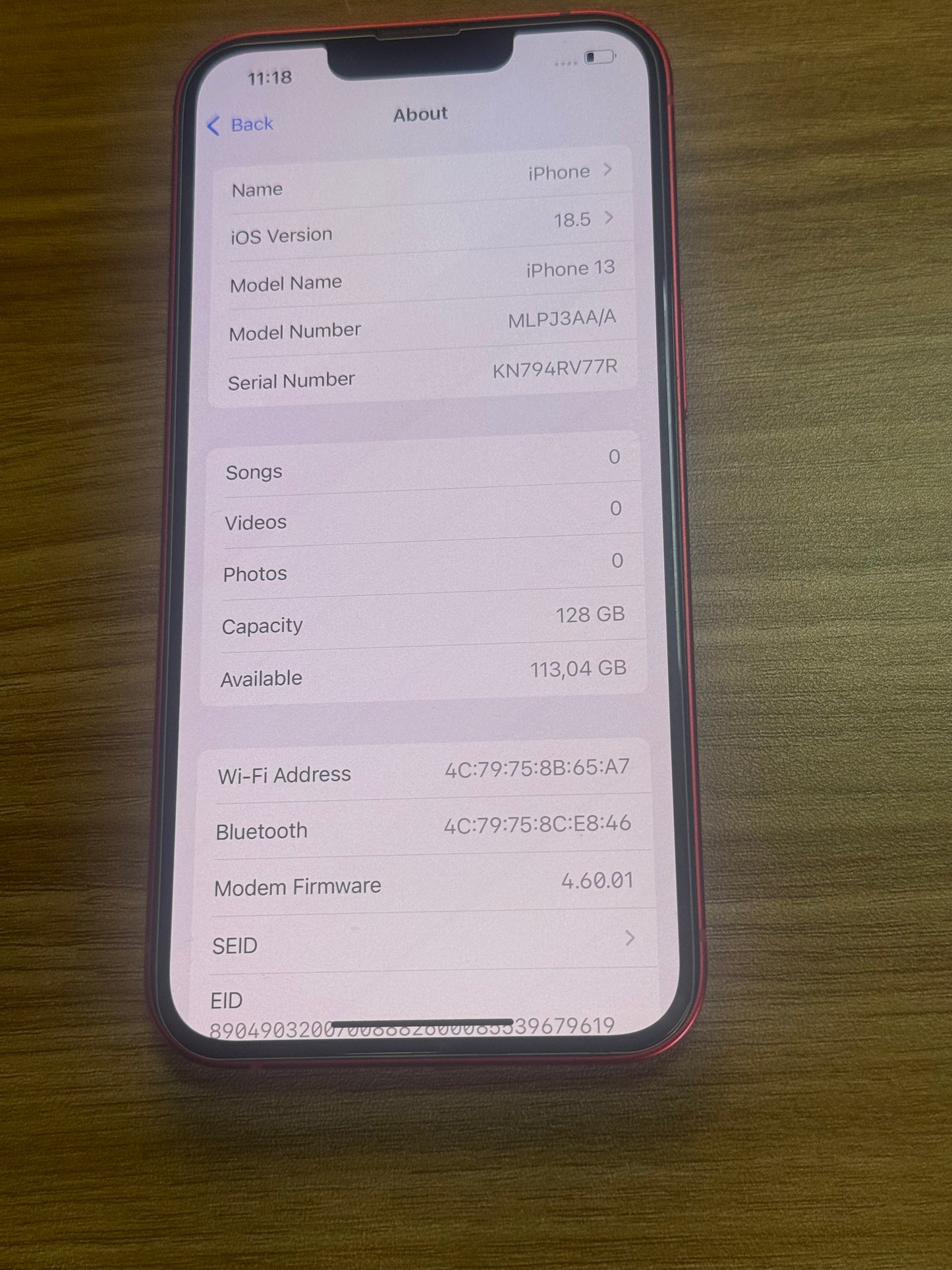 Pre-owned Apple iPhone 13 (128GB Red) - Like-New A++